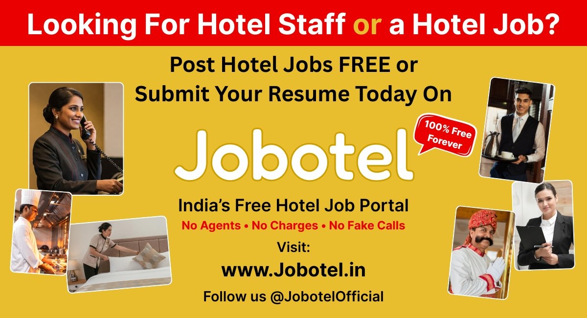 Hotel Jobs in India - Jobotel.in Free Hotel Jobs in India Jobotel - India's Free Hotel Job Portal